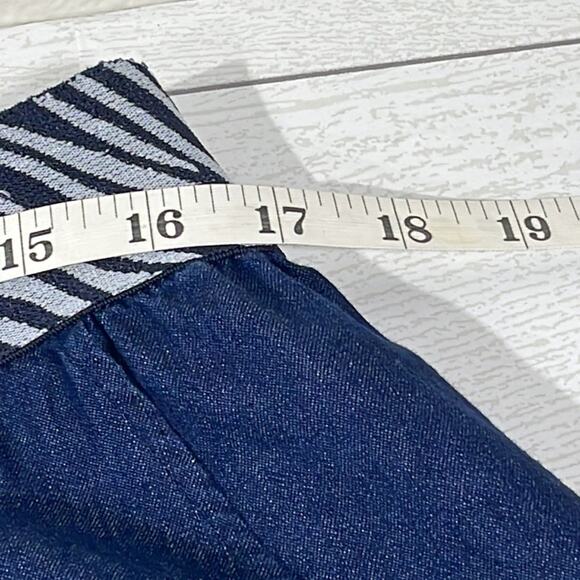 ASHLEY STEWART Blue High Low Cut Skirt Size 16 - Picture 7 of 7